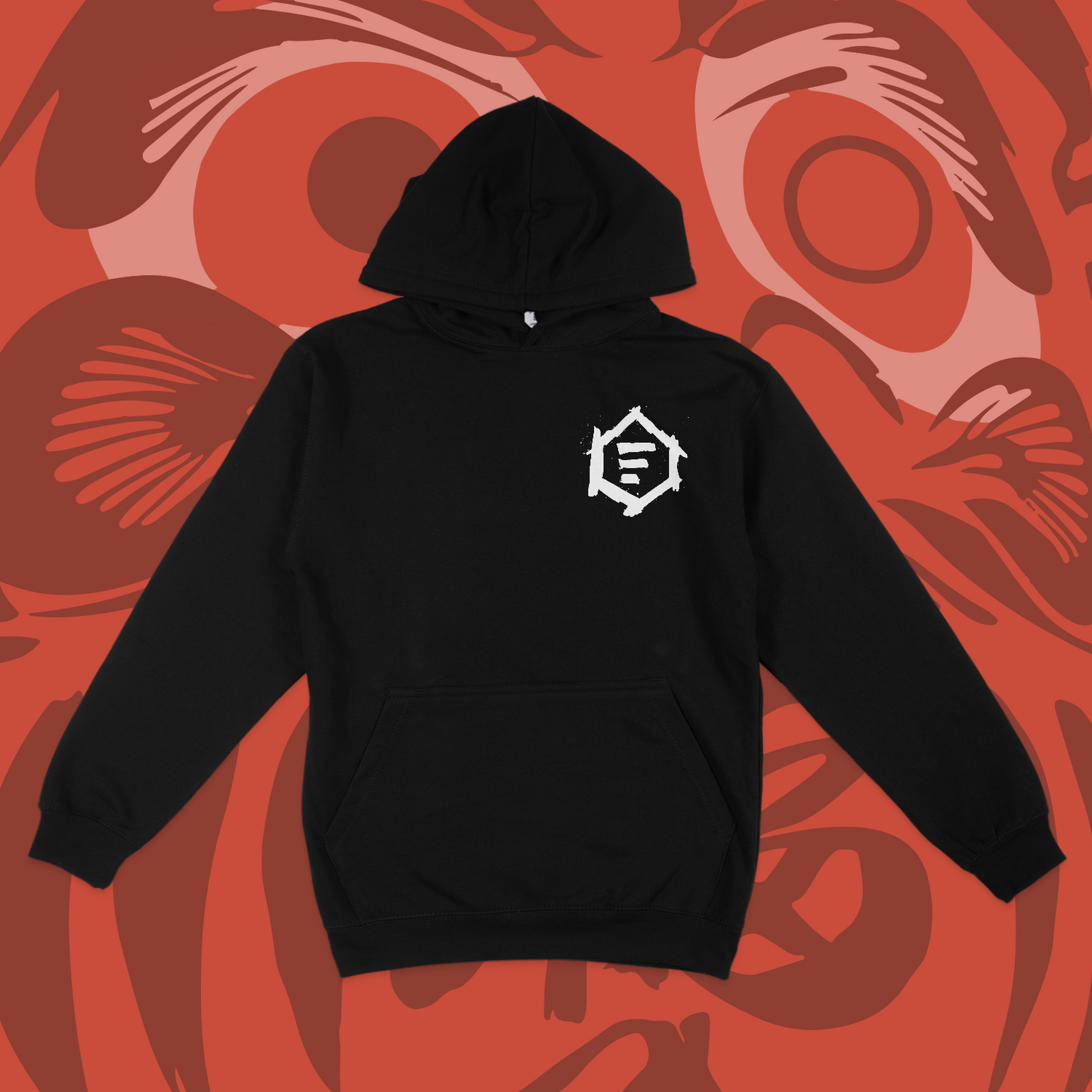 Adults Ganbatte Graffiti Hoodie